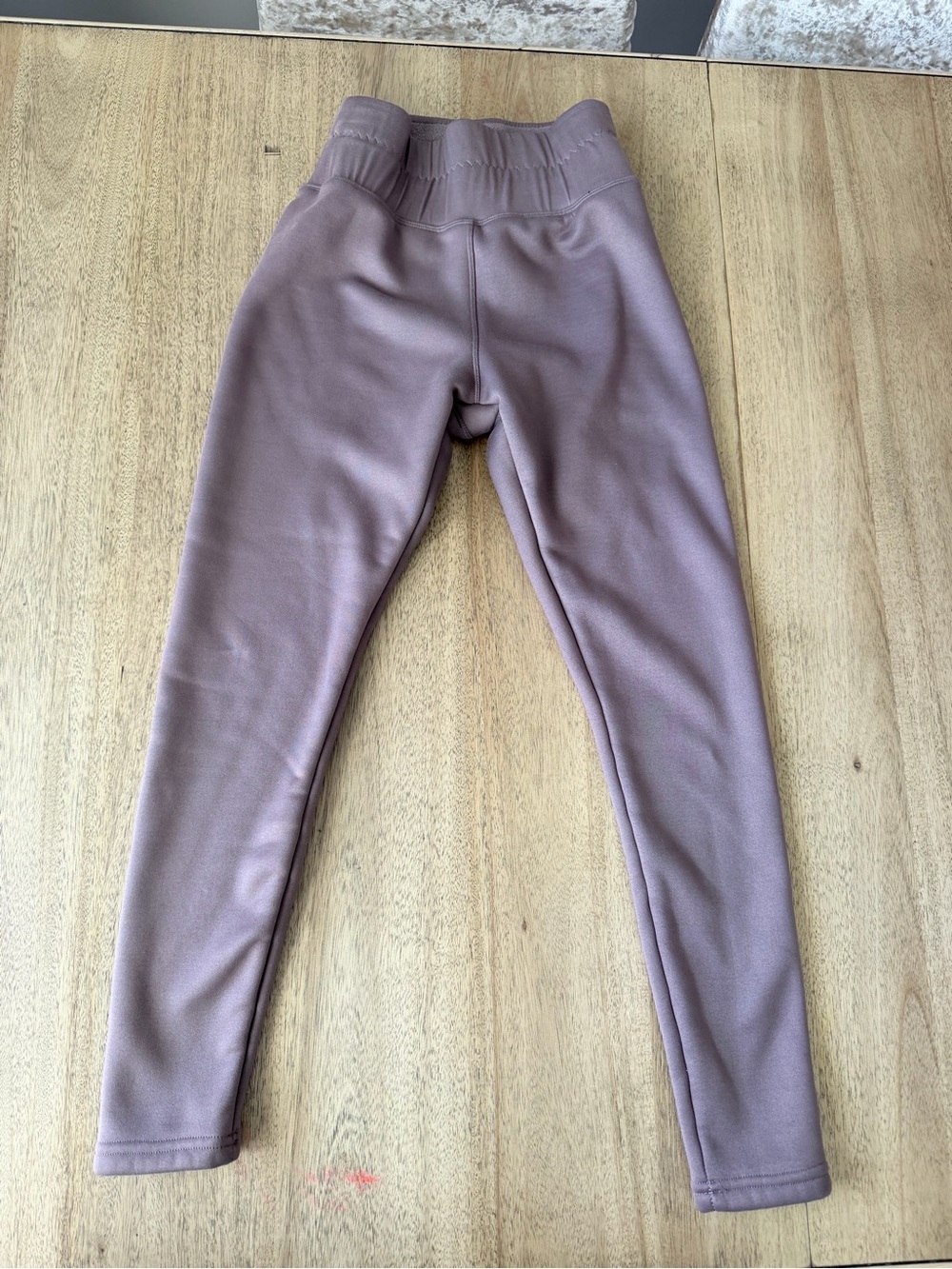 90 Degree By Reflex Mauve High-Waist Fleece Lined Leggings Medium